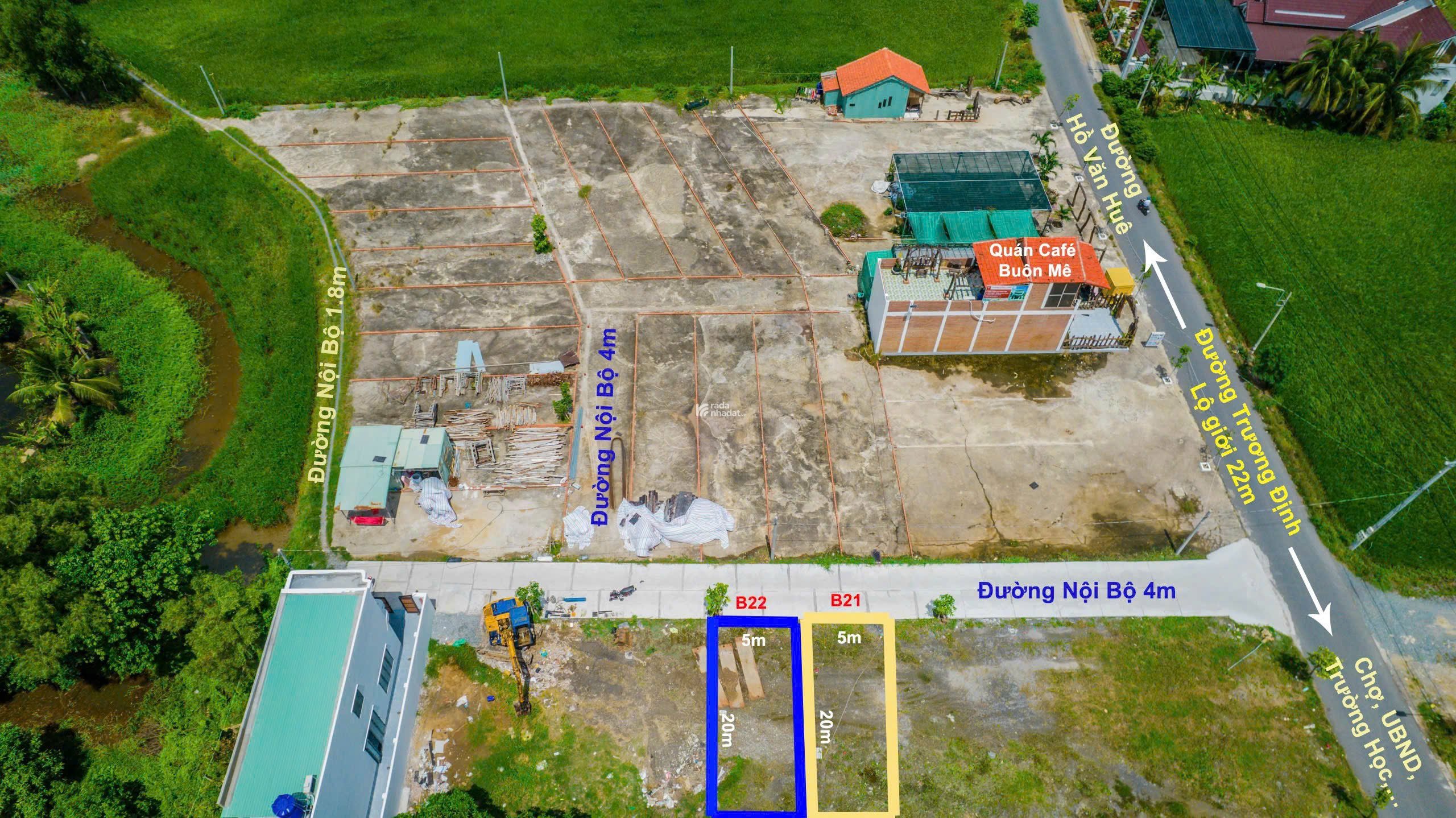 BÁN 2NỀN LIỀN KỀ THỔ CƯ 100mv Tại KDC Cần Đước - Giá 1ty350 /NỀN  -  SHR chính chủ