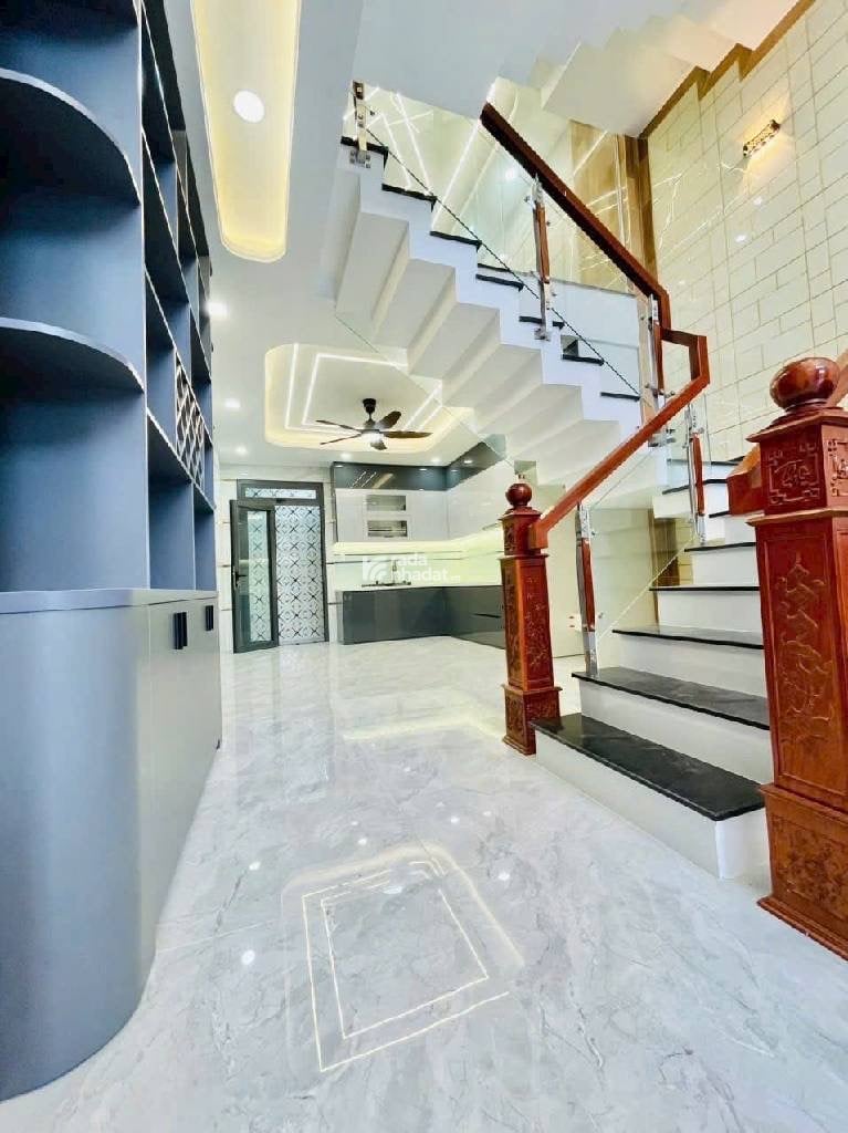 Mã Lò, Sát Bệnh Viện Bình Tân, 50m2 (4x13m) 5 Tầng, Hẻm Nhựa 6m Ôtô Ngủ Nhà, Khu KD Mua Bán Sầm Uất