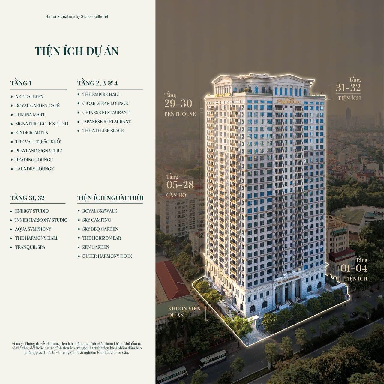 Hà Nội Signature căn hộ cao cấp kiệt tác vượt thời gian
