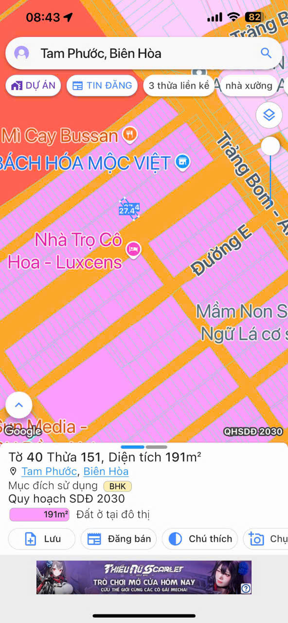 bán đất thổ cư hướng đông nam, hướng tây bắc