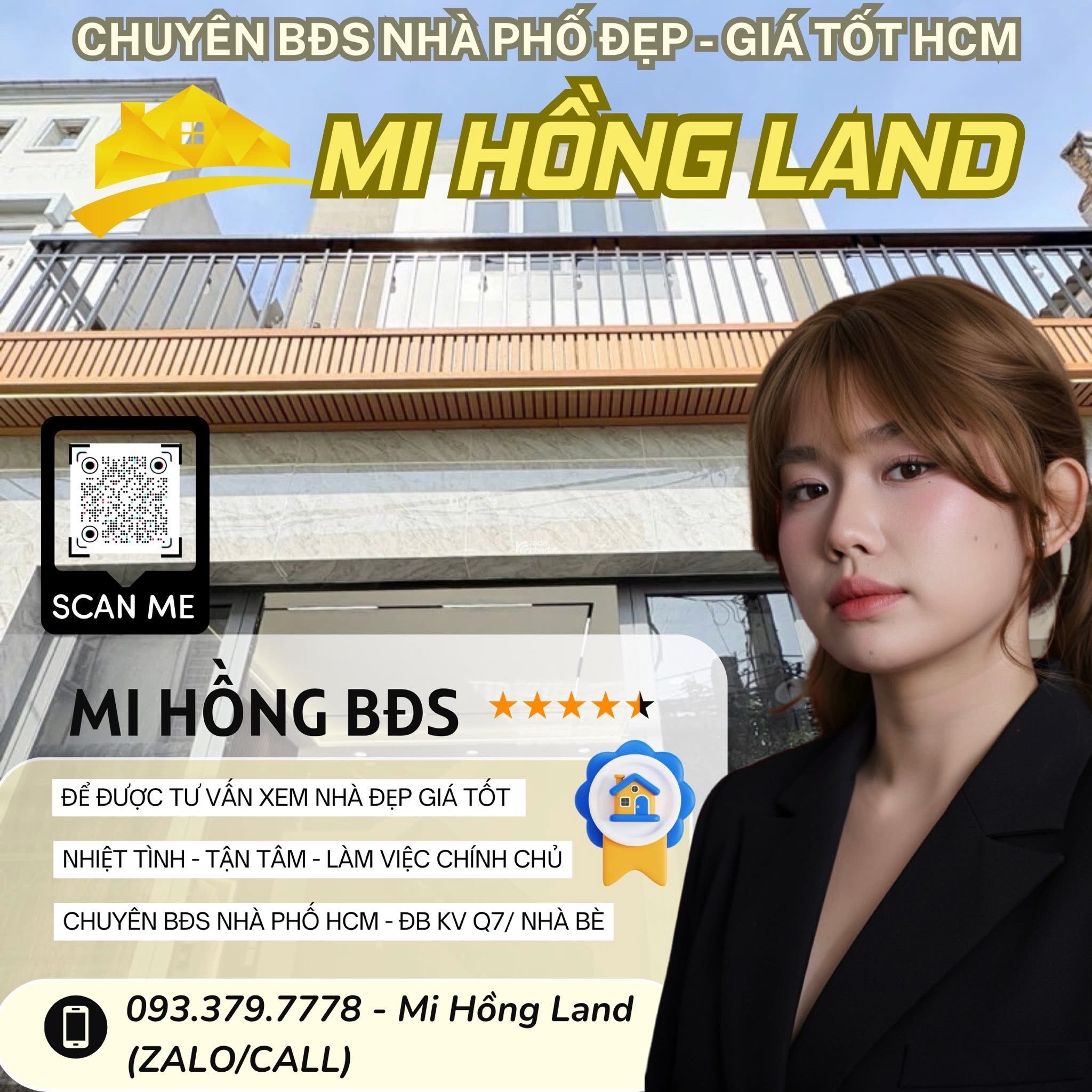 HOT Nhà Phố Đẹp Full NT Sát Mặt Tiền, Trần Xuân Soạn Q7, 4 Tầng, 6Tỷ250