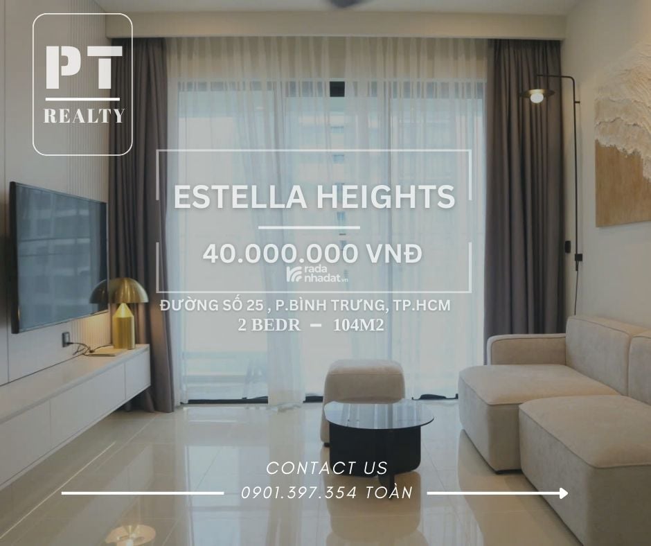  Căn hộ 2PN ,104m2 Estella Heights 