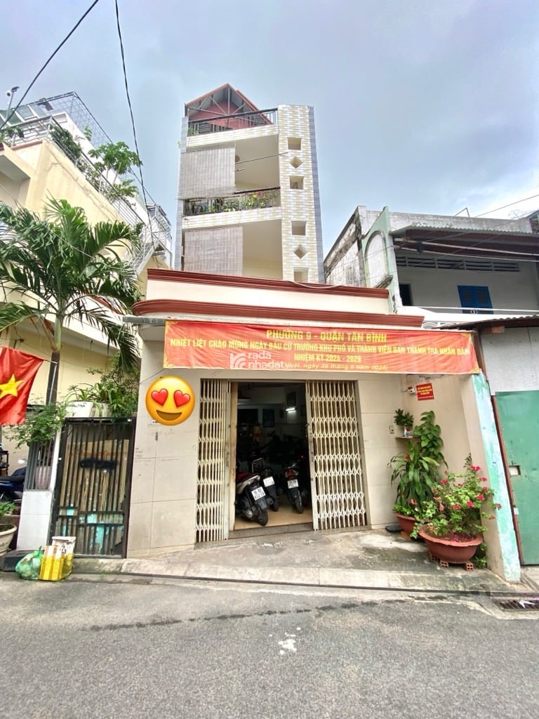 NHÀ 5 TẦNG - 70M2 - NGANG 5M - HẺM 8M THÔNG - 10 TỶ 500