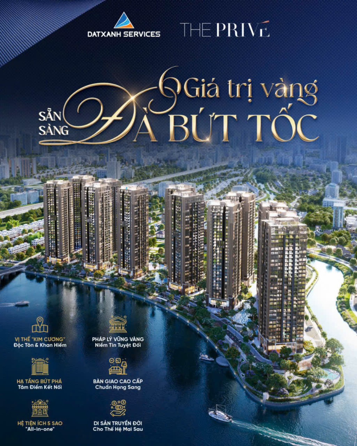 Căn hộ hạng sang The Privé, 9,3 tỷ, 71m2, Tặng ngay 500tr và TT 10% nhận nhà