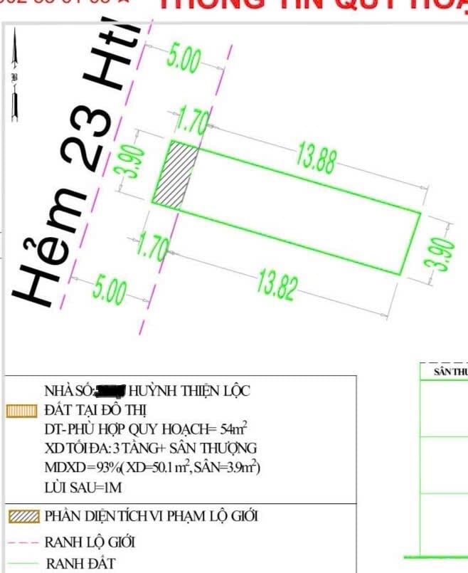 TÂN PHÚ- 61M2 -SỔ  VUÔNG - H.CÔNG ĐỦ - ĐƯỜNG THÔNG THOÁNG 