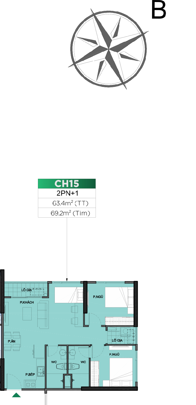 CĂN HỘ GIÁ THƠM PHỨC TẠI THỦ ĐỨC, 2 VIEW NỘI KHU, 1 VIEW NGOẠI KHU, CĂN GÓC TẦNG TRUNG