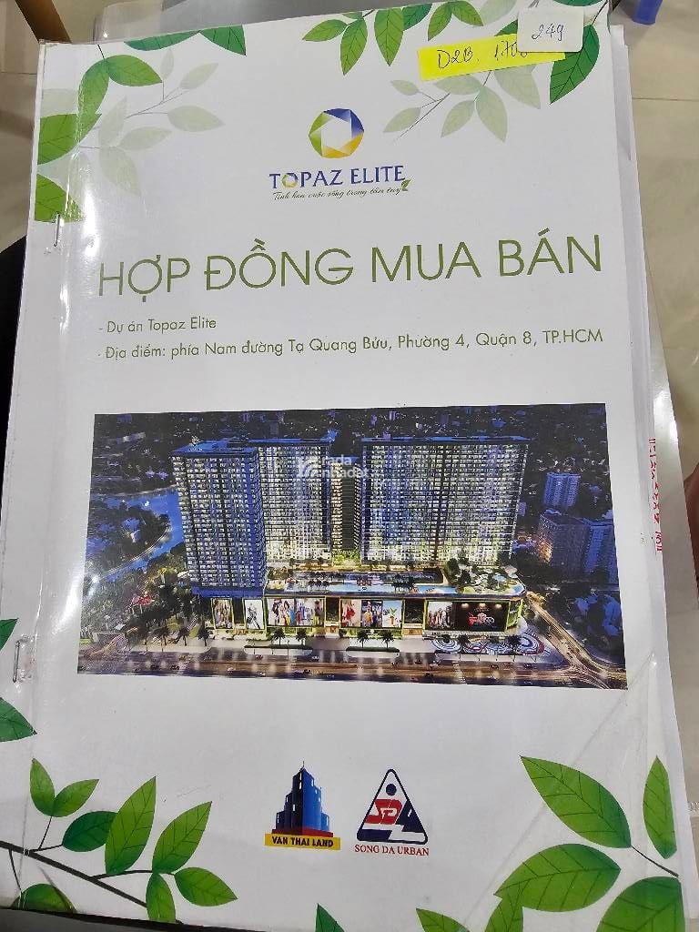 BÁN GẤP CĂN GÓC 3PN TOPAZ ELITE QUẬN 8 92M2 5.1 TỶ FULL NỘI THẤT ĐẸP