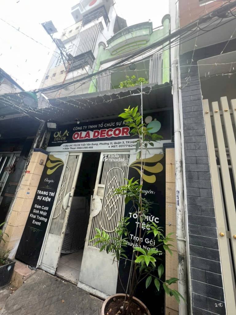 BÁN NHÀ ĐƯỜNG TRẦN VĂN ĐANG QUẬN 3 - GIÁ 6 TỎI 