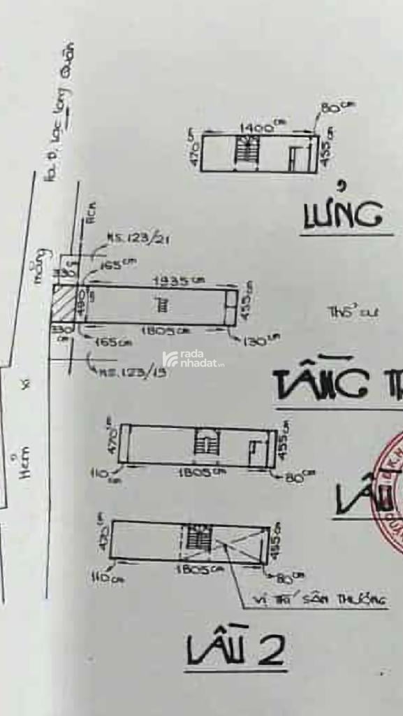 NHÀ 4 TẦNG - 99M2 - MTKD ĐA NGÀNH NGHỀ - TRẦN VĂN HOÀNG - TÂN BÌNH - HẺM 8M THÔNG Ô TÔ