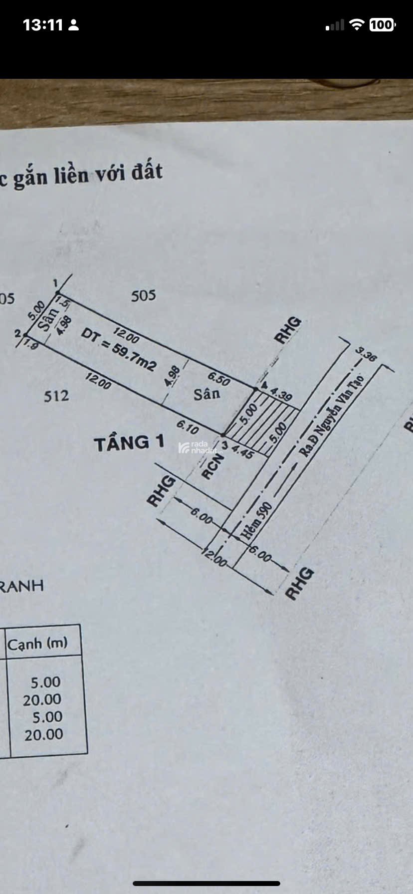 Mã căn:LT38T Diện tích sử dụng: 122 m2. Giá 3.8 tỷ. Hẻm Ô tô.