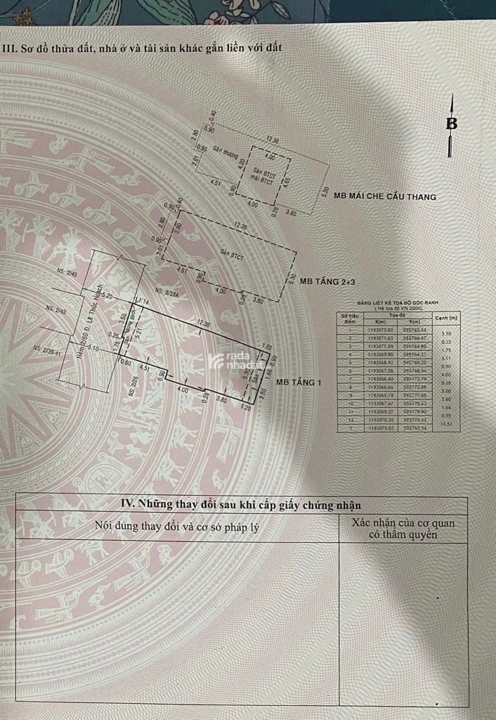 KHU VIP TÂN PHÚ - HẺM NHỰA XE TẢI 6M  - KẾ KHU CHỢ VẢI, LÊ THÚC HOẠCH - 4 TẦNG - 5.25X15 (77.5M2)