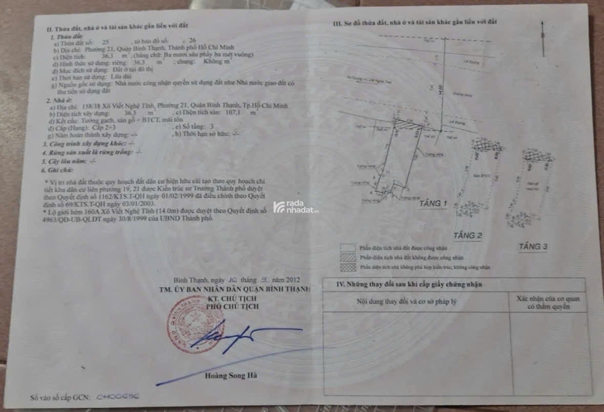 HOT: HXH 10m 158/ Xô Viết Nghệ Tĩnh P19 Bình Thạnh