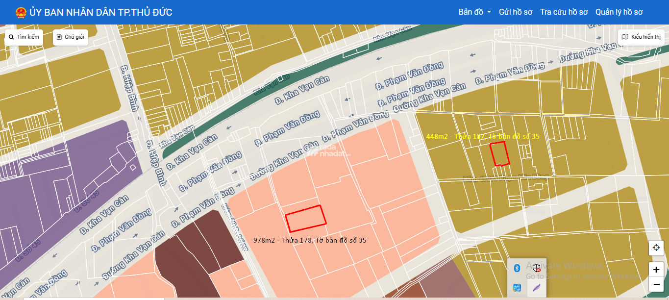 Bán đất hẻm Phạm Văn Đồng, Hiêp Bình Chánh, Thủ Đức. Giá 40 triệu/m2. Sổ hồng. DT 448m2 và 978m2