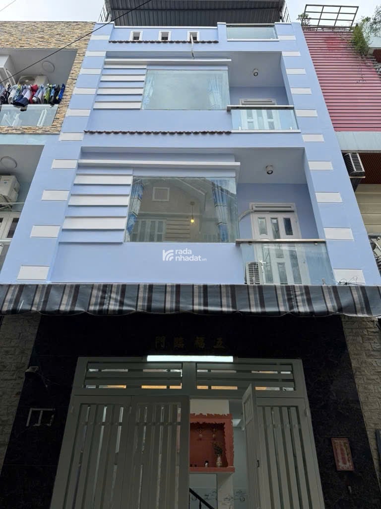 BÁN NHÀ ĐƯỜNG TÂN HOÀ ĐÔNG (5m x 10m x 4 TẦNG) GIÁP HƯƠNG LỘ 2 - 6,7 TỶ TL