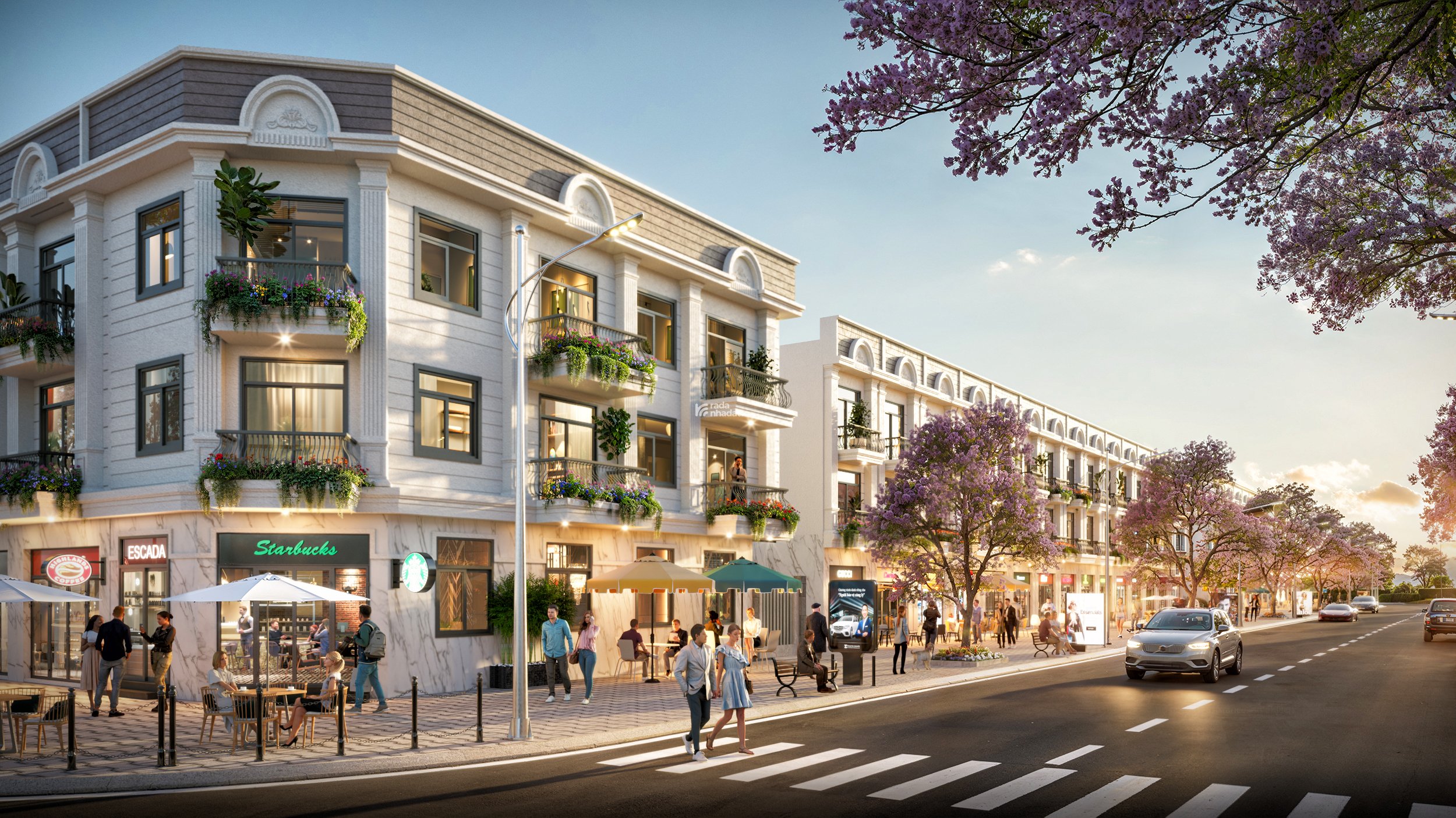 "Mở bán khu nhà phố" xây sẵn kiến trúc Pháp 4m x 20m. Nhà 3 tầng. Đường Bình Chuẩn 62. Khu an ninh