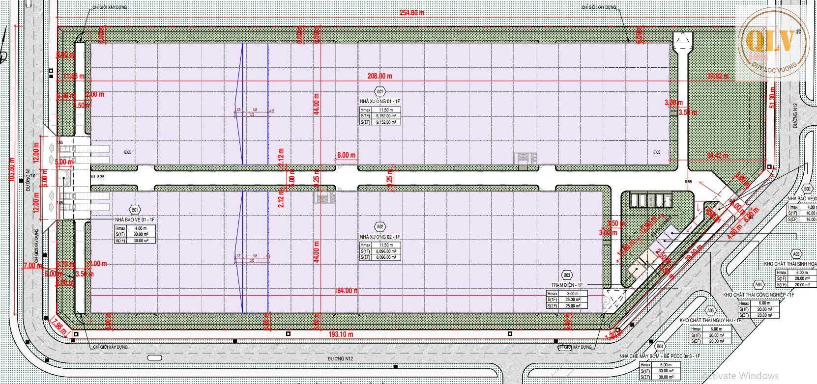 CHO THUÊ NHÀ XƯỞNG KCN BẮC ĐỒNG PHÚ 17.409m2