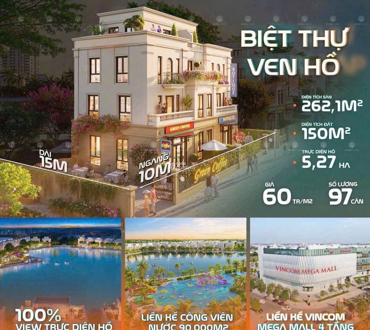 biệt thự 150m2-tại vin homes green city - giá tốt cho anh chị đầu tư mua ở 