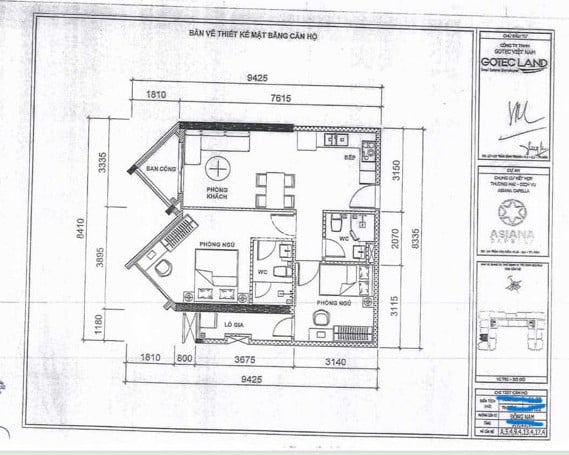 CĂN HỘ ASIANA-184 TRẦN VĂN KIỂU-67M2-GIÁ 3.45 TỶ