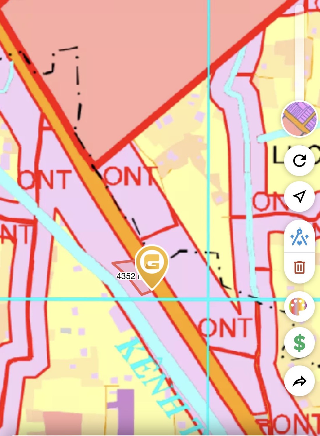 500 m2 thổ cư mặt tiền đường gần trung tâm hành chính mới Tây Ninh (Đức Hòa, Long An )