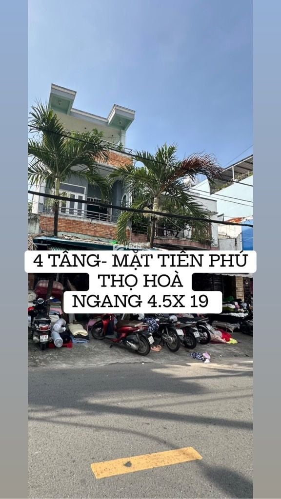 NGAY CHỢ VẢI, HẺM XE HƠI PHÚ THỌ HÒA, TÂN PHÚ, 85M2 HIẾM CÓ. GIẢM 550TR CHỈ 18.5T TL TỐT