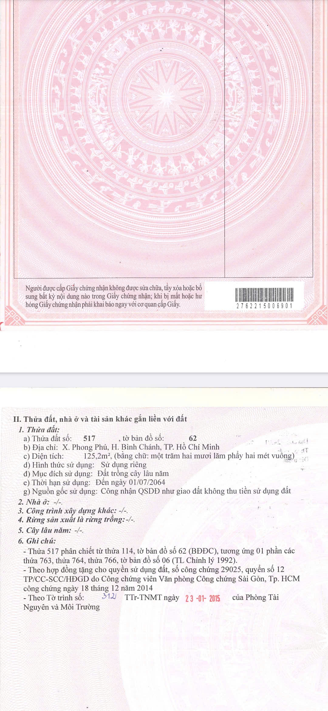 Bán đất 220B Hẻm B7, Phong Phú, Bình Chánh, Hồ Chí Minh