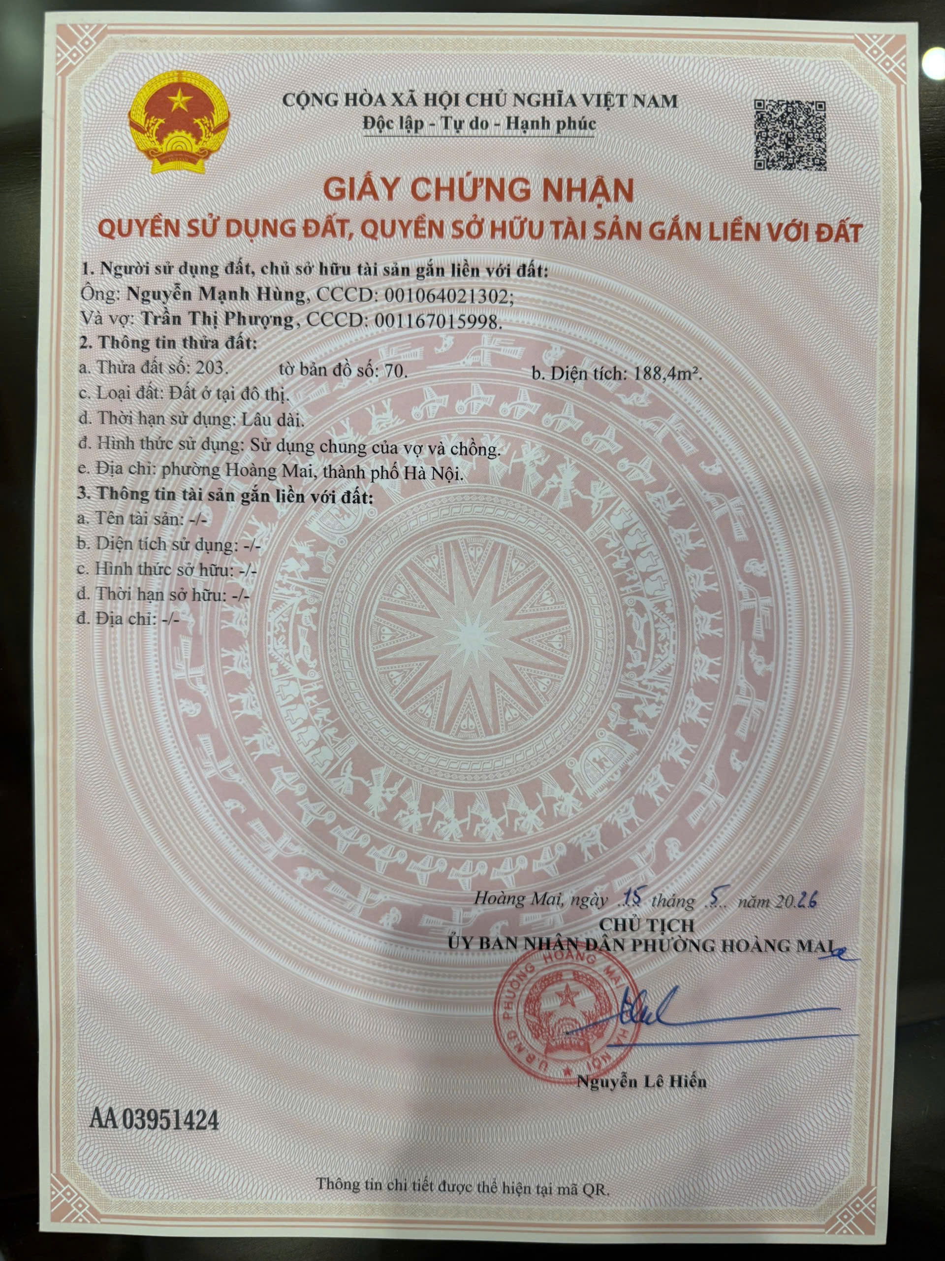 bán đất khu vực yên duyên yên sở hoàng mai hà nội