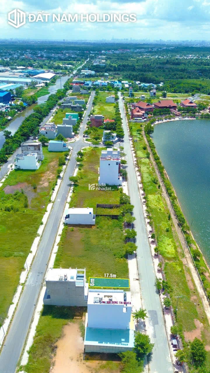 6x17,5m tuyệt đẹp mặt tiền KDC cách BX Miền Tây 20p, view hồ lớn thoáng mát 