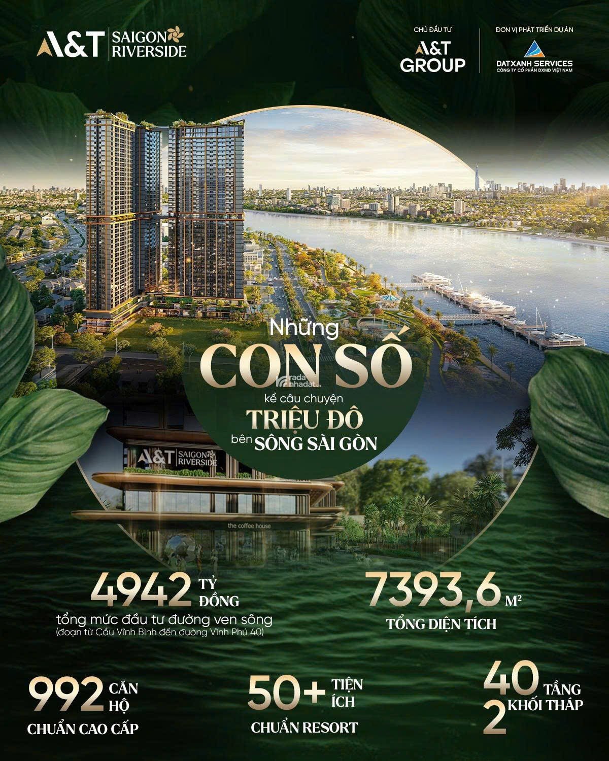 A&T Saigon Reverside căn hộ chuẩn resort bên sông Saigon