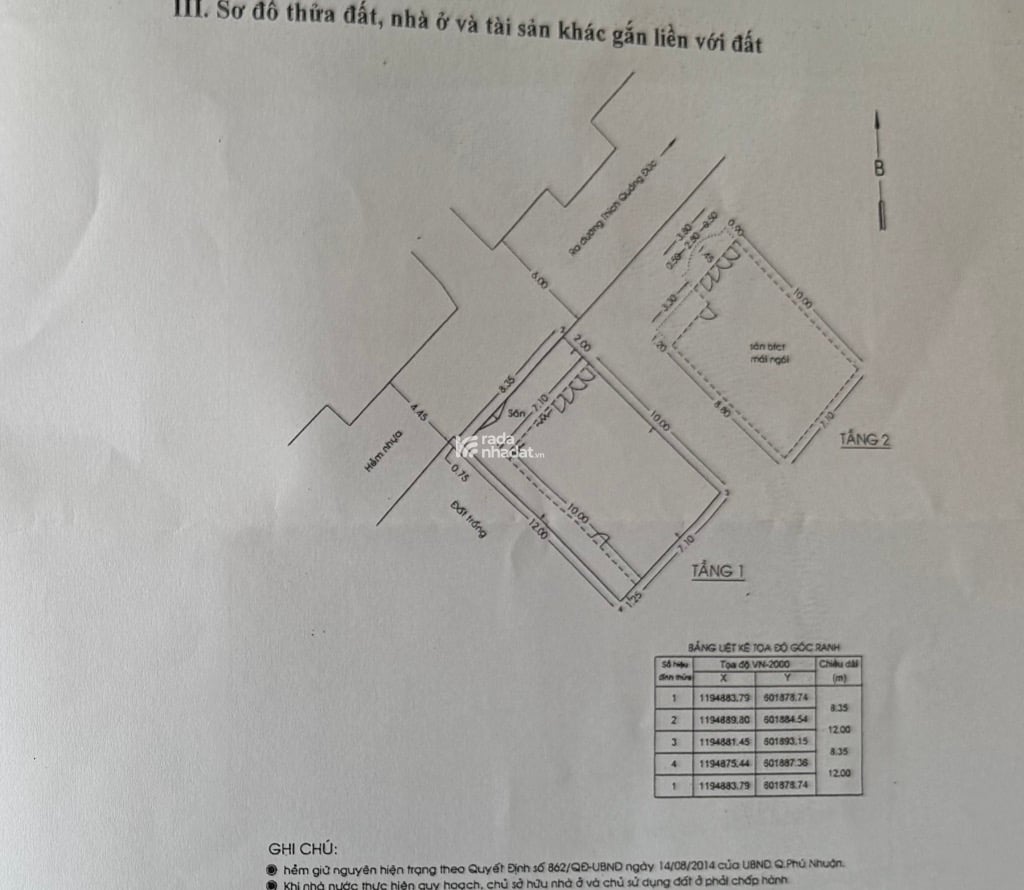 Bán nhà Phú Nhuận, 100m2 - ngang 8m35 - HXH khu VIP Thích Quảng Đức - Phan Đăng Lưu