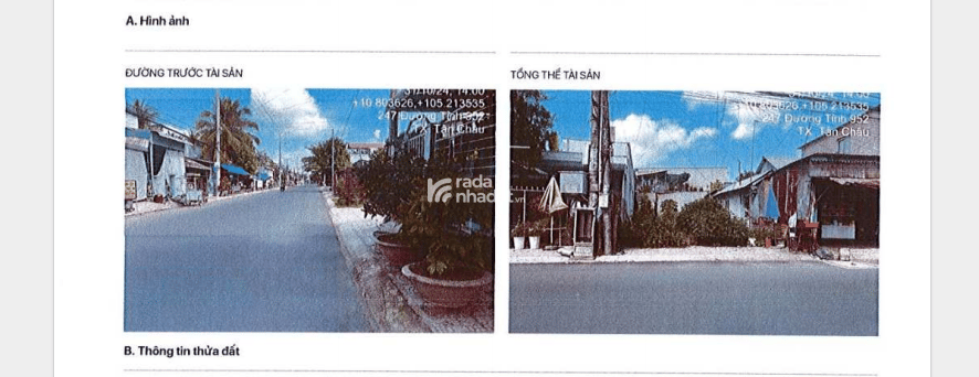 BÁN ĐẤU GIÁ TÀI SẢN MSB L2_PHƯỜNG LONG CHÂU, TX. TÂN CHÂU, AN GIANG 