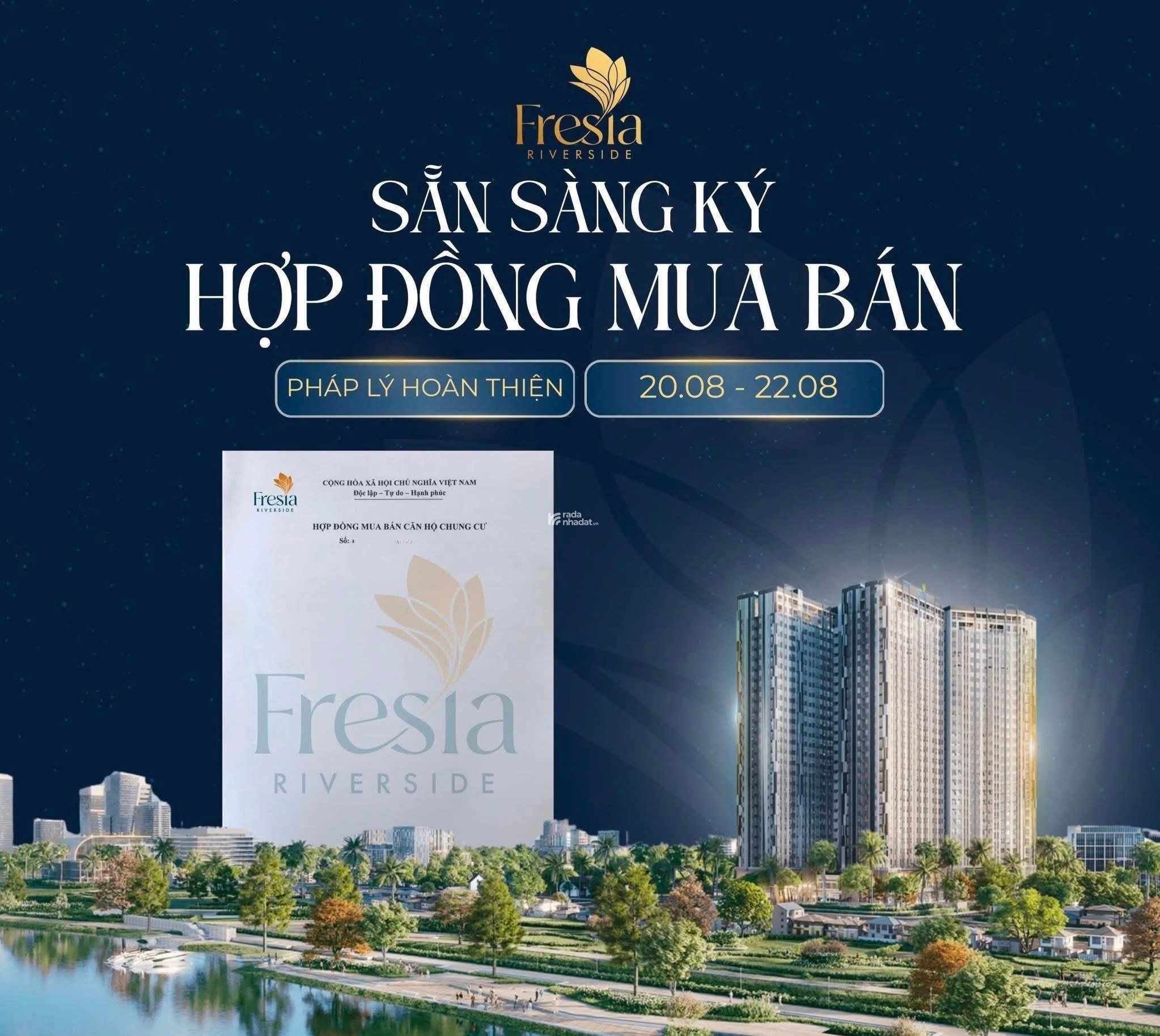 Fresia căn hộ ven sông cực hot tại Biên Hoà
