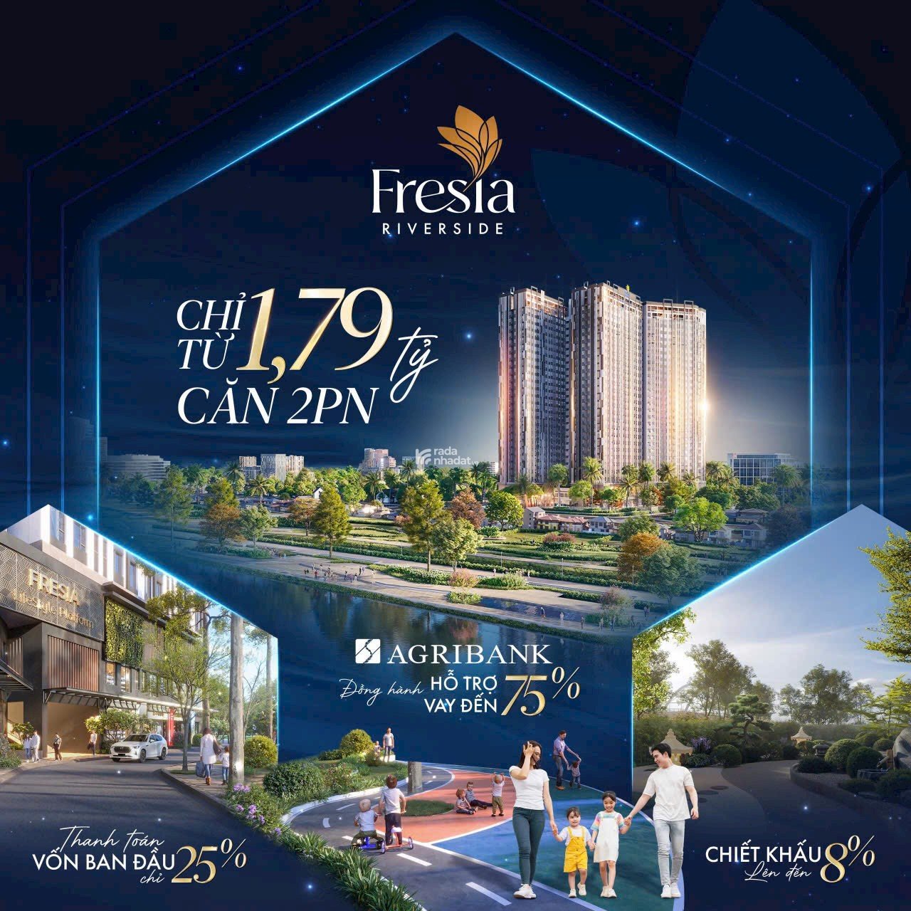 Fresia căn hộ ven sông cực hot tại Biên Hoà