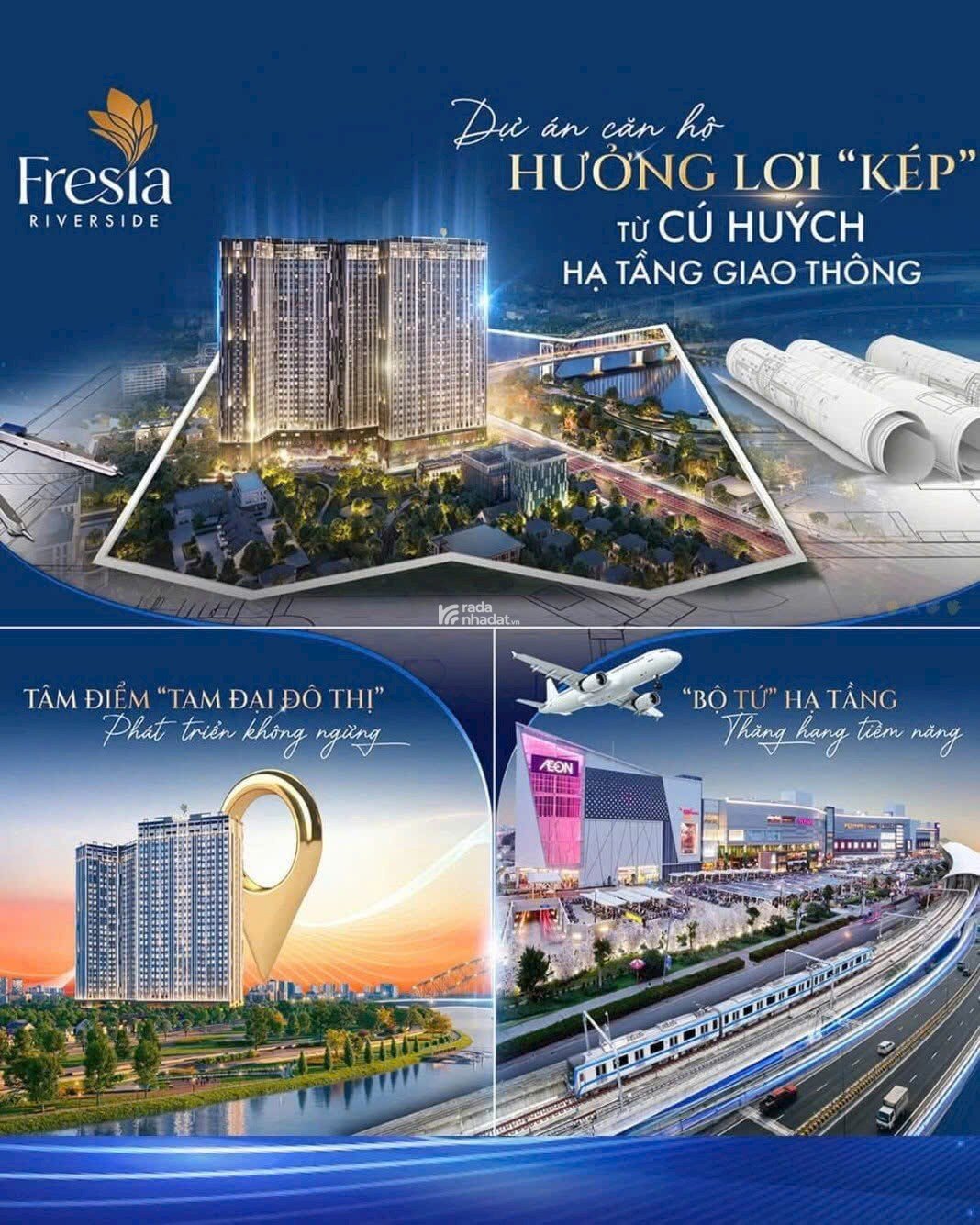 Fresia căn hộ ven sông cực hot tại Biên Hoà