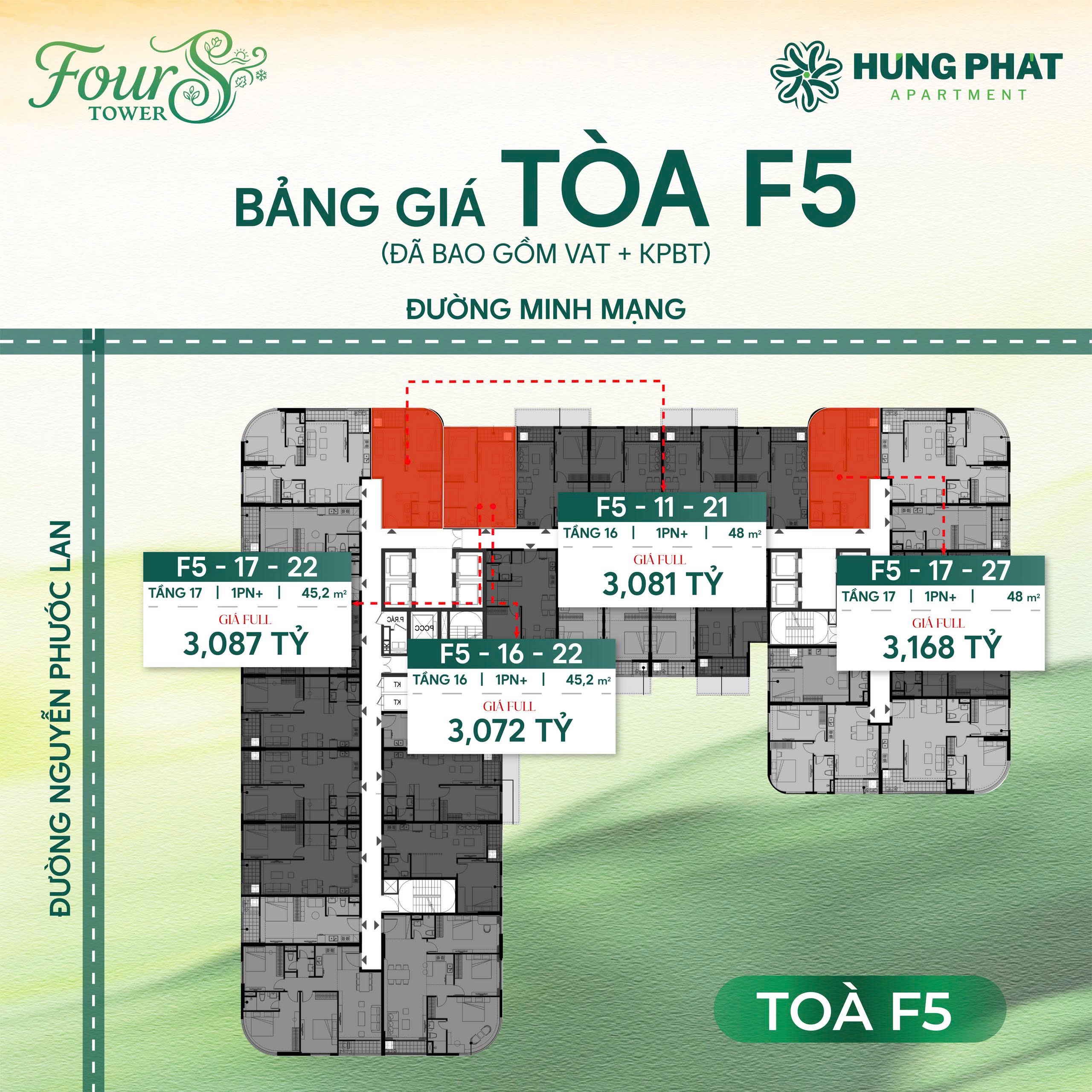 QUỸ CĂN F5 SUN FOURS - TỪ 2.X TỶ /1BR1 / THANH TOÁN GIÃN TIẾN ĐỘ 48 THÁNG