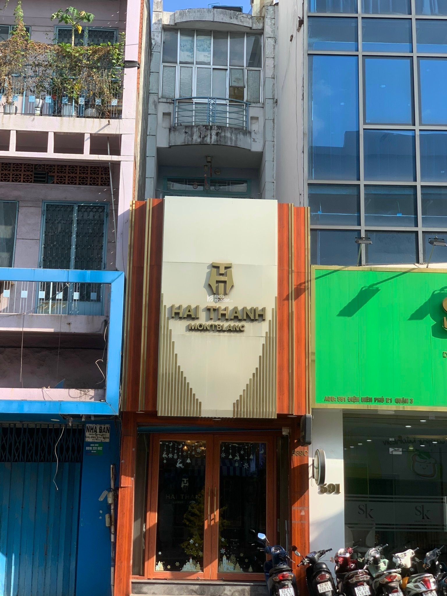 Bán nhà mặt tiền 589c Điện Biên Phủ F1 Q3 TPHCM . Giá 22 tỷ. 5 phòng ngủ, 7 WC.  