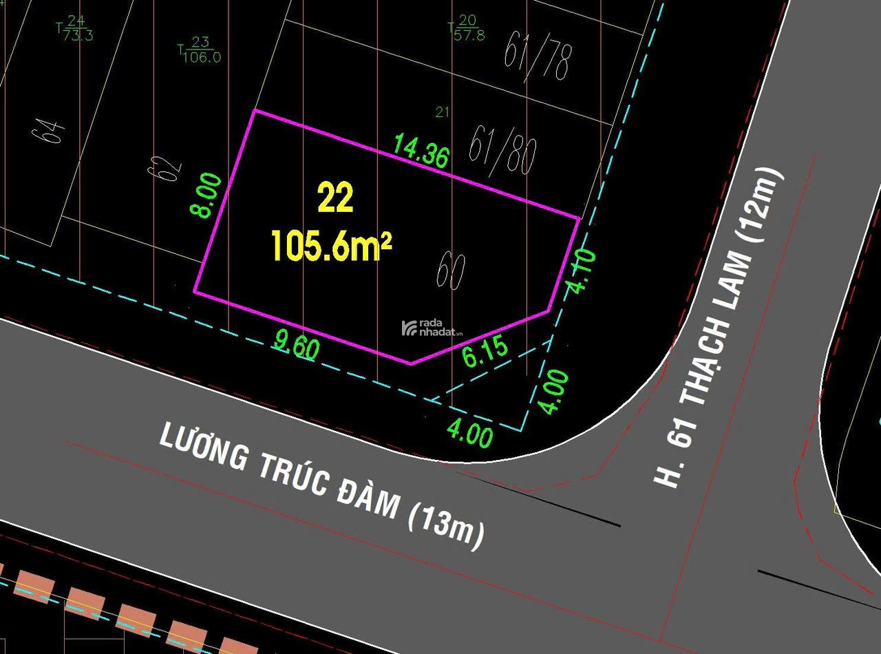 BÁN NHÀ GÓC 2 MT LƯƠNG TRÚC ĐÀM, TÂN PHÚ, DT 8 X 15M, KHÔNG LỘ GIỚI, GIÁ 16,8 TỶ