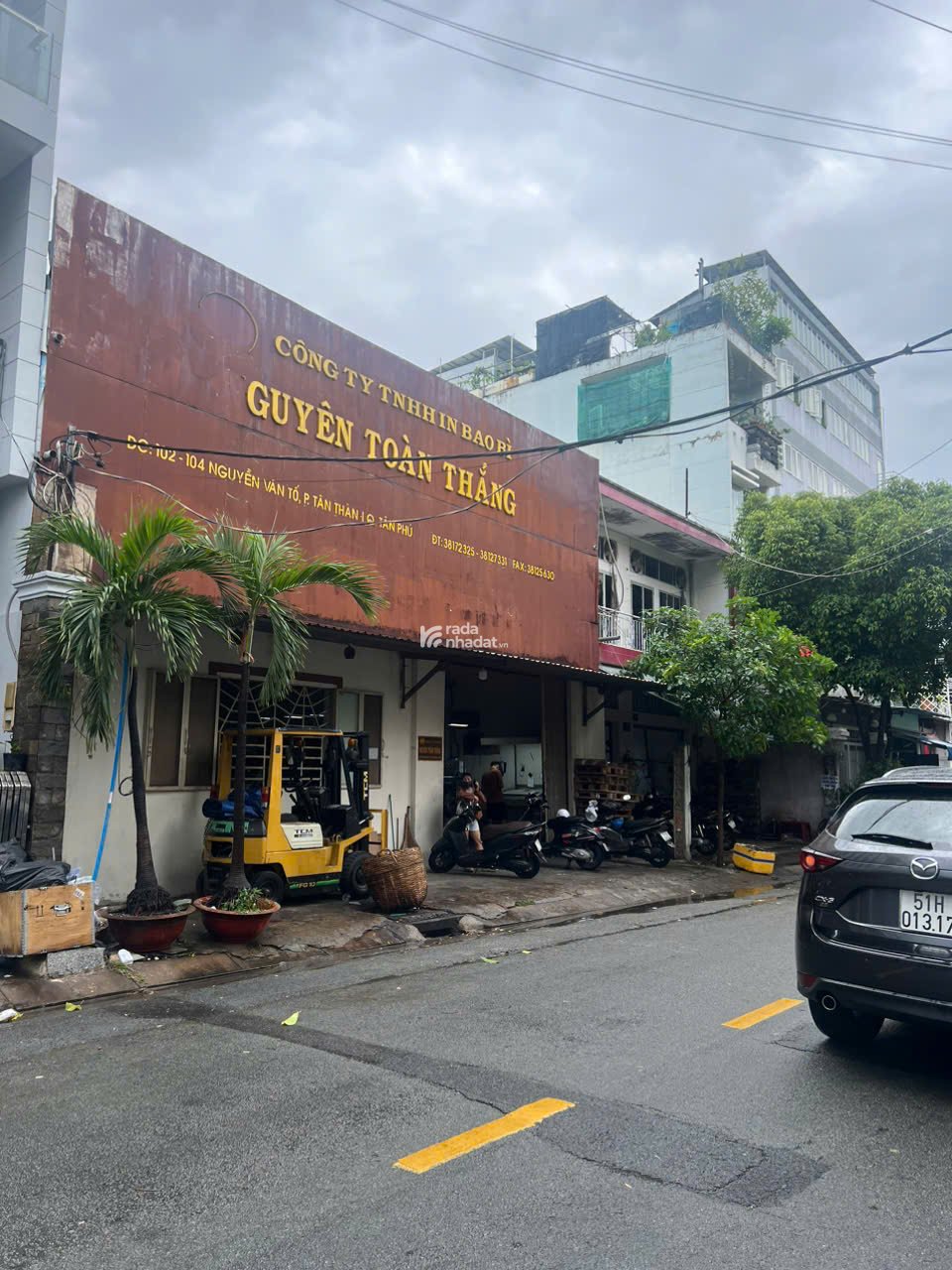 BÁN NHÀ MẶT TIỀN NGUYỄN VĂN TỐ GẦN VƯỜN LÀI, QUẬN TÂN PHÚ