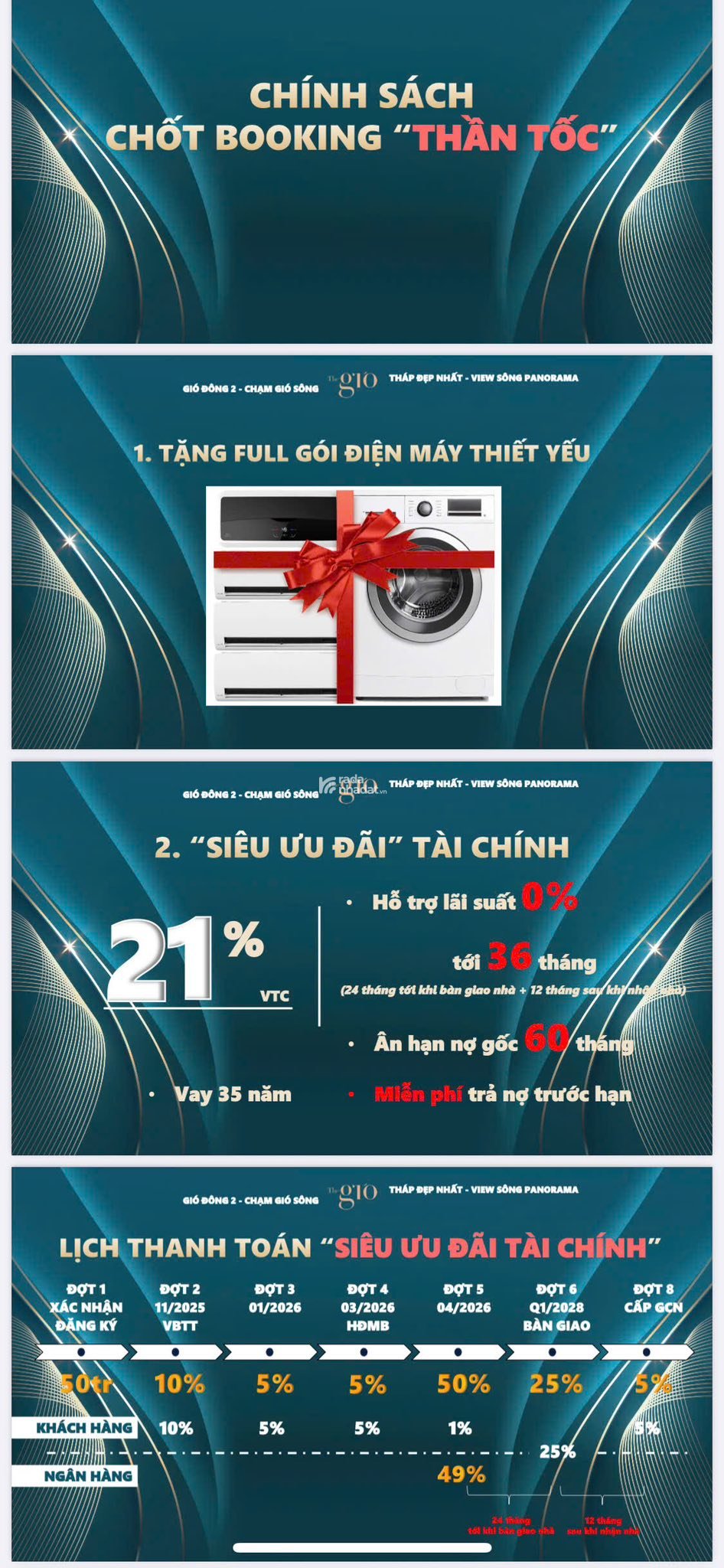 Đầu tư The Gió Riverside  Chính sách tài chính siêu ưu đãi 36 tháng