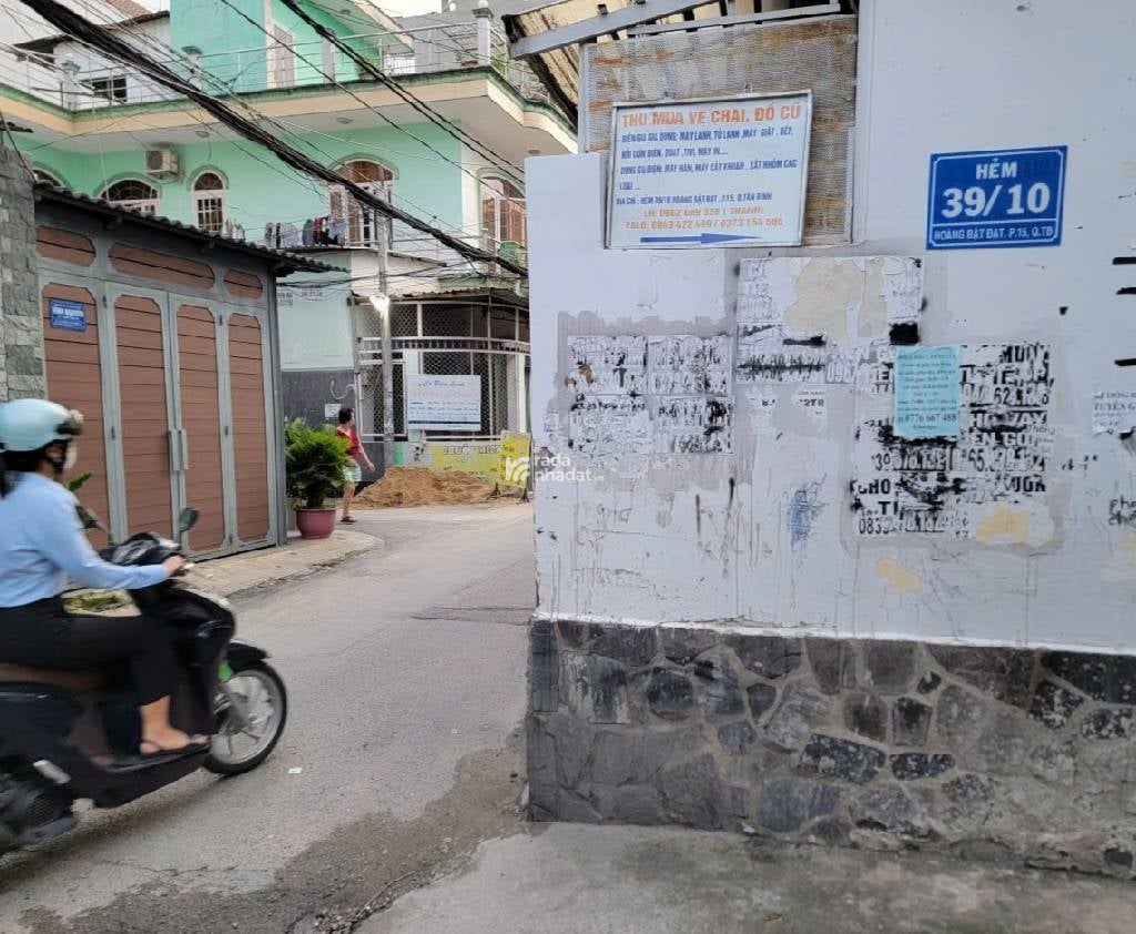 HẺM 6M ĐẸP. HOÀNG BẬT ĐẠT, TÂN BÌNH, 38M2 CÓ KẾT CẤU Ở NGAY. GIẢM 550TR CHỈ 4.7T TL 