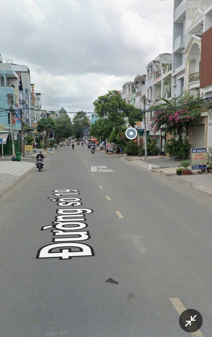 BÁN NHÀ MẶT TIỀN ĐƯỜNG SỐ 19,KHU TÊN LỬA (4,5 x 20 x 4 TẦNG) 14,5 TỶ TL