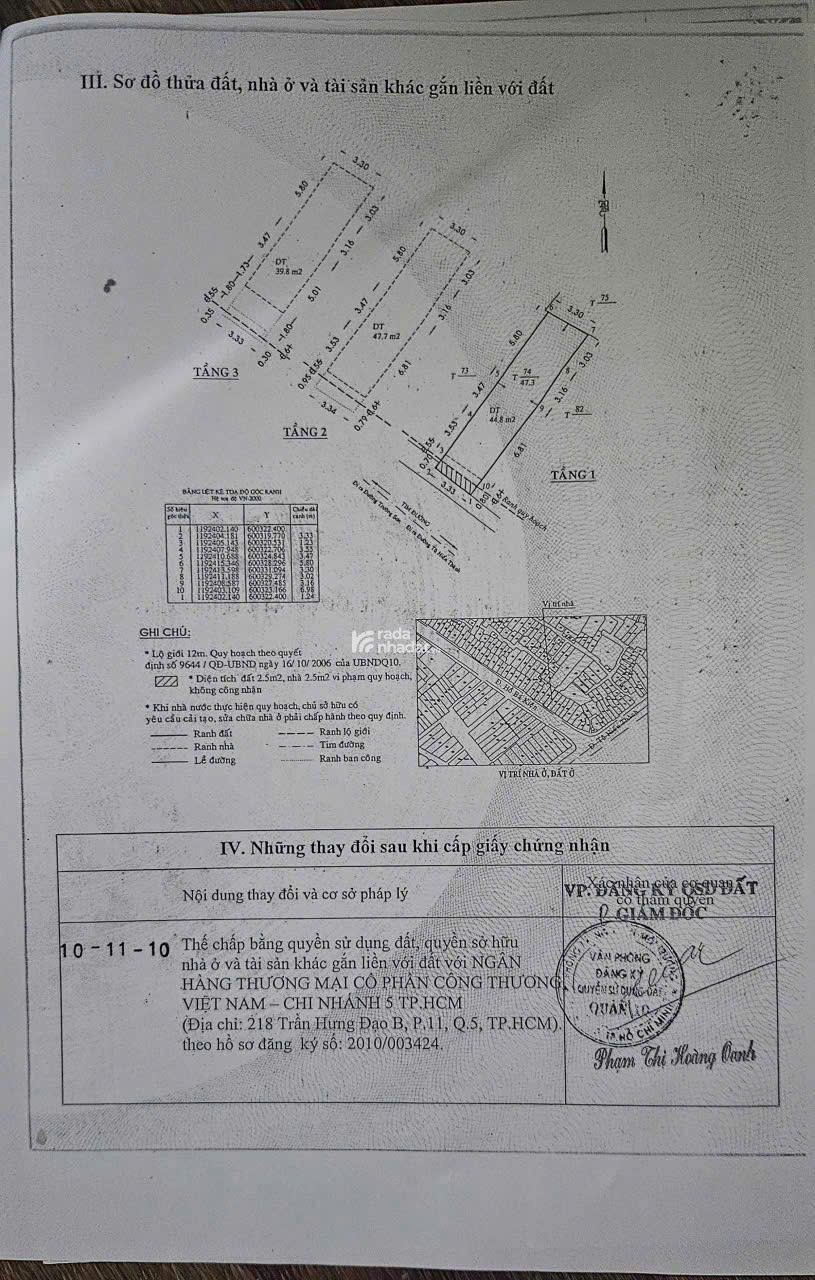 HOT: MẶT TIỀN 3 TẦNG 45M2 HỒ BÁ KIỆN Q10, PHƯỜNG 15