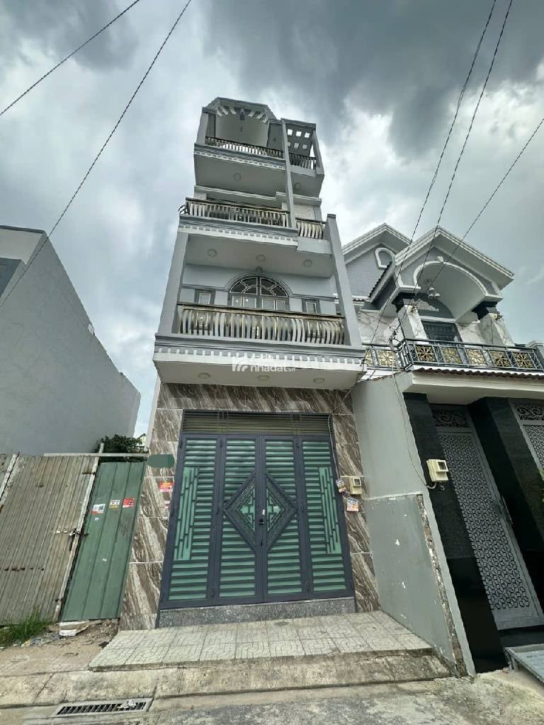 HẺM 6M- BÌNH THÀNH- BÌNH HƯNG HÒA B- BÌNH TÂN - DT: 4*14M -4 TẦNG-  5 TỶ 350