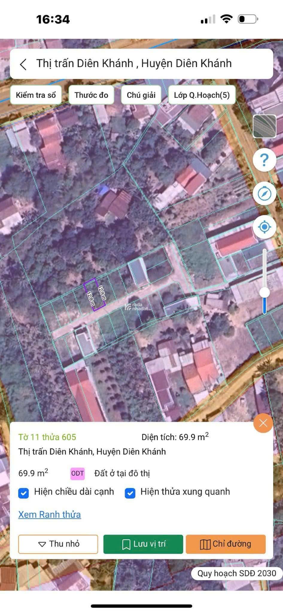 CHÍNH CHỦ BÁN ĐẤT DIÊN KHÁNH, NHA TRANG FULL THỔ CƯ