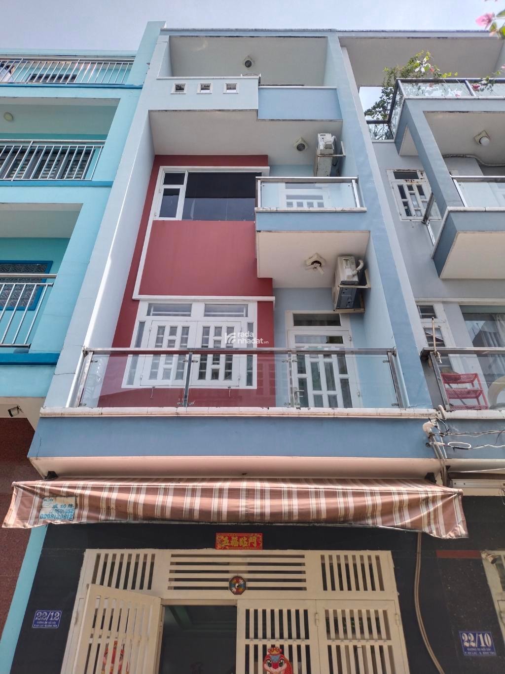 Nhà Giá Rẻ - Hẻm Xe Hơi - Bình Tân -  56m2 - 4 Tầng - Hiện Hữu - chỉ 6ty8 