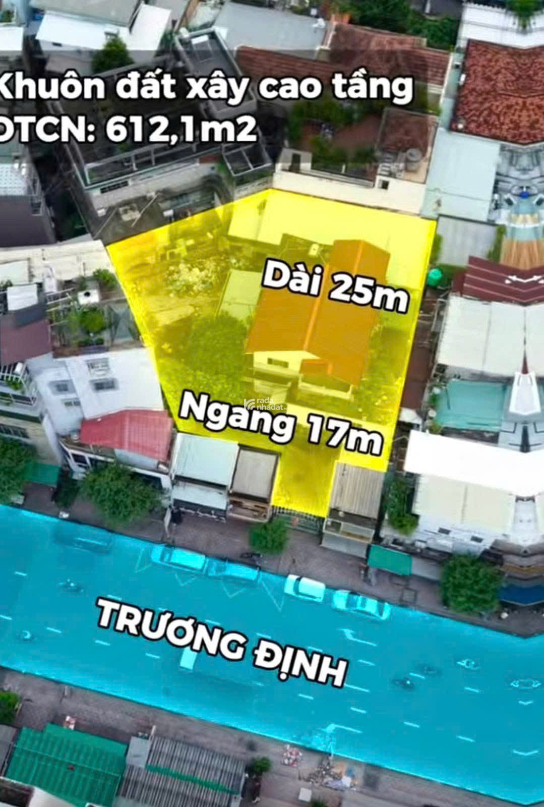 ĐẦU TƯ SINH LỜI_BÁN GẤP NHÀ MT TRƯƠNG ĐỊNH, Q.3_DT: 5x30m, NỞ HẬU_CN: 612m2_GIÁ 275 TỶ 