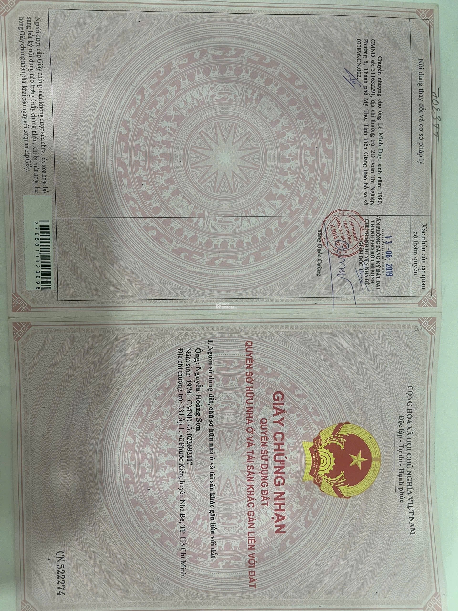 Bán đất chính chủ tại Nhà Bè TpHcm