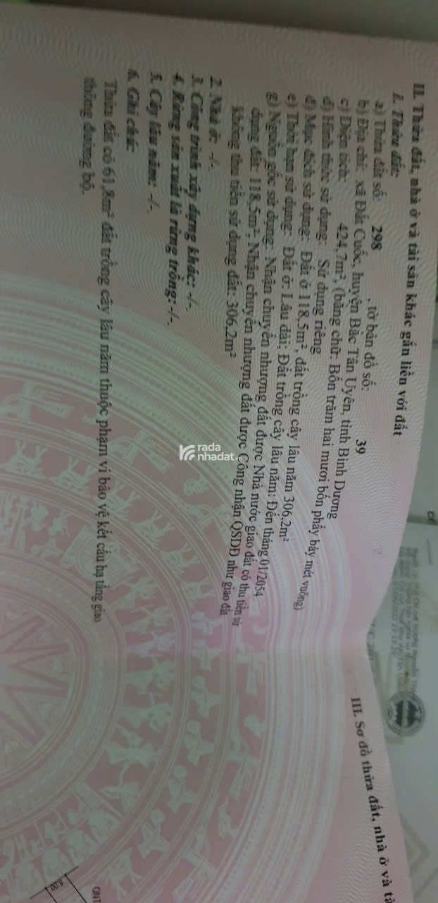 Bán Lô đất Ngang 6 Dài 70m Mặt Tiền ĐH 436, Đất Quốc, Vị Trí Sầm Uất