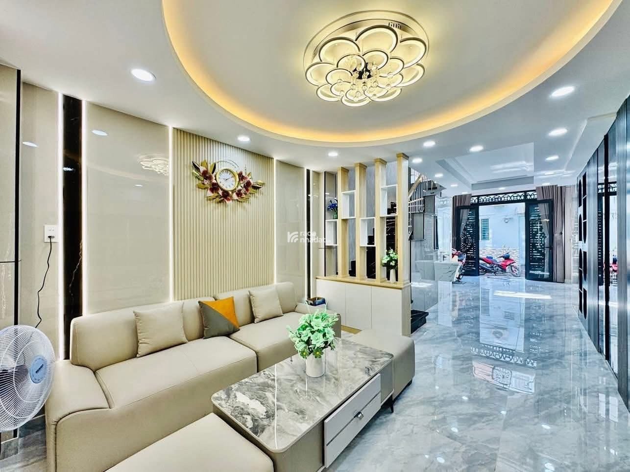 NHÀ ĐẸP 4 TẦNG – HẺM XE HƠI 5M – BÙI QUANG LÀ, P.AN HỘI TÂY, GÒ VẤP – CHỈ 6.9 TỶ TL