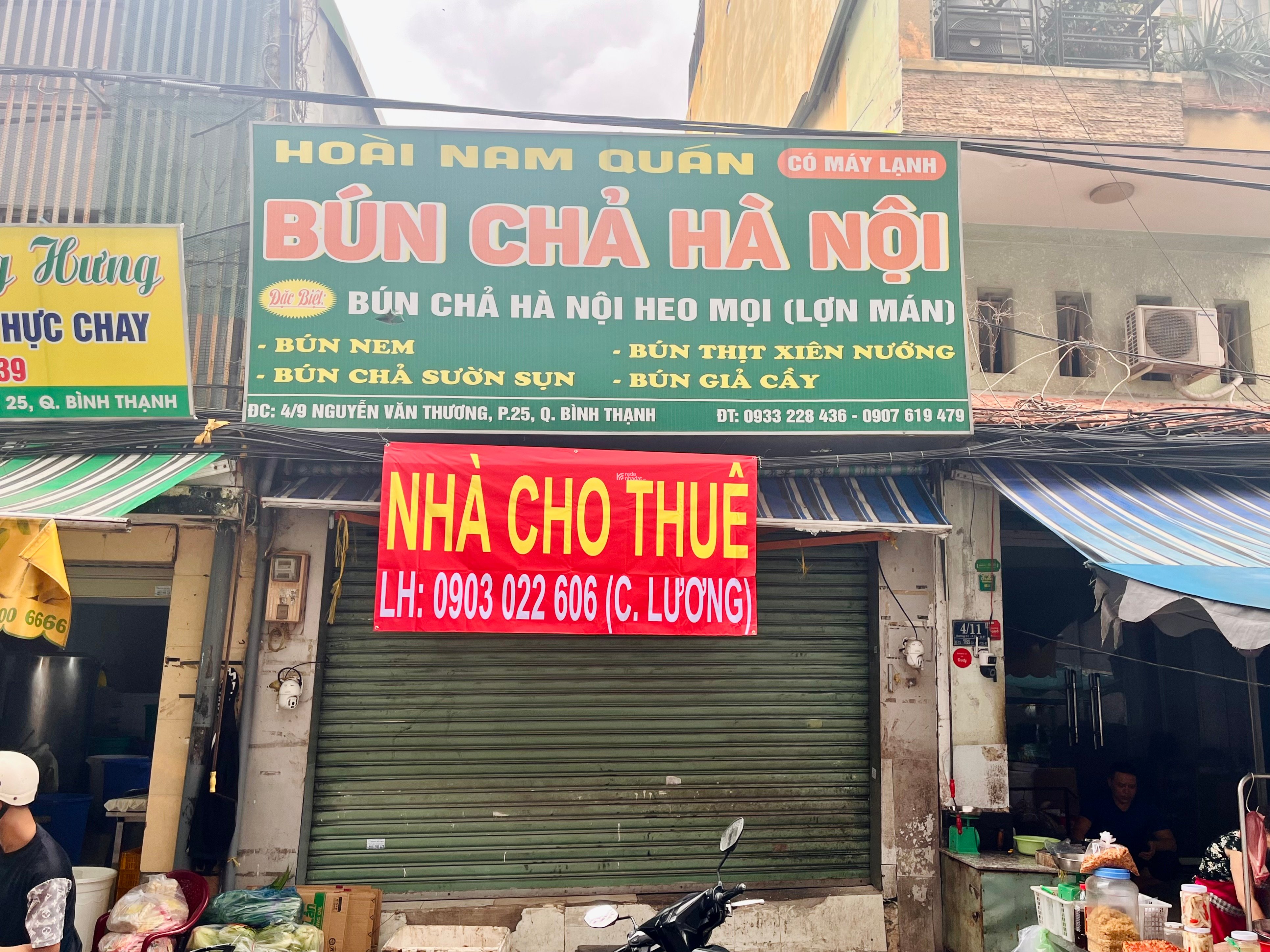 CHO THUÊ NHÀ mặt tiền chợ Văn Thánh đường Nguyễn Văn Thương, P.Thạnh Mỹ Tây, Tp.HCM