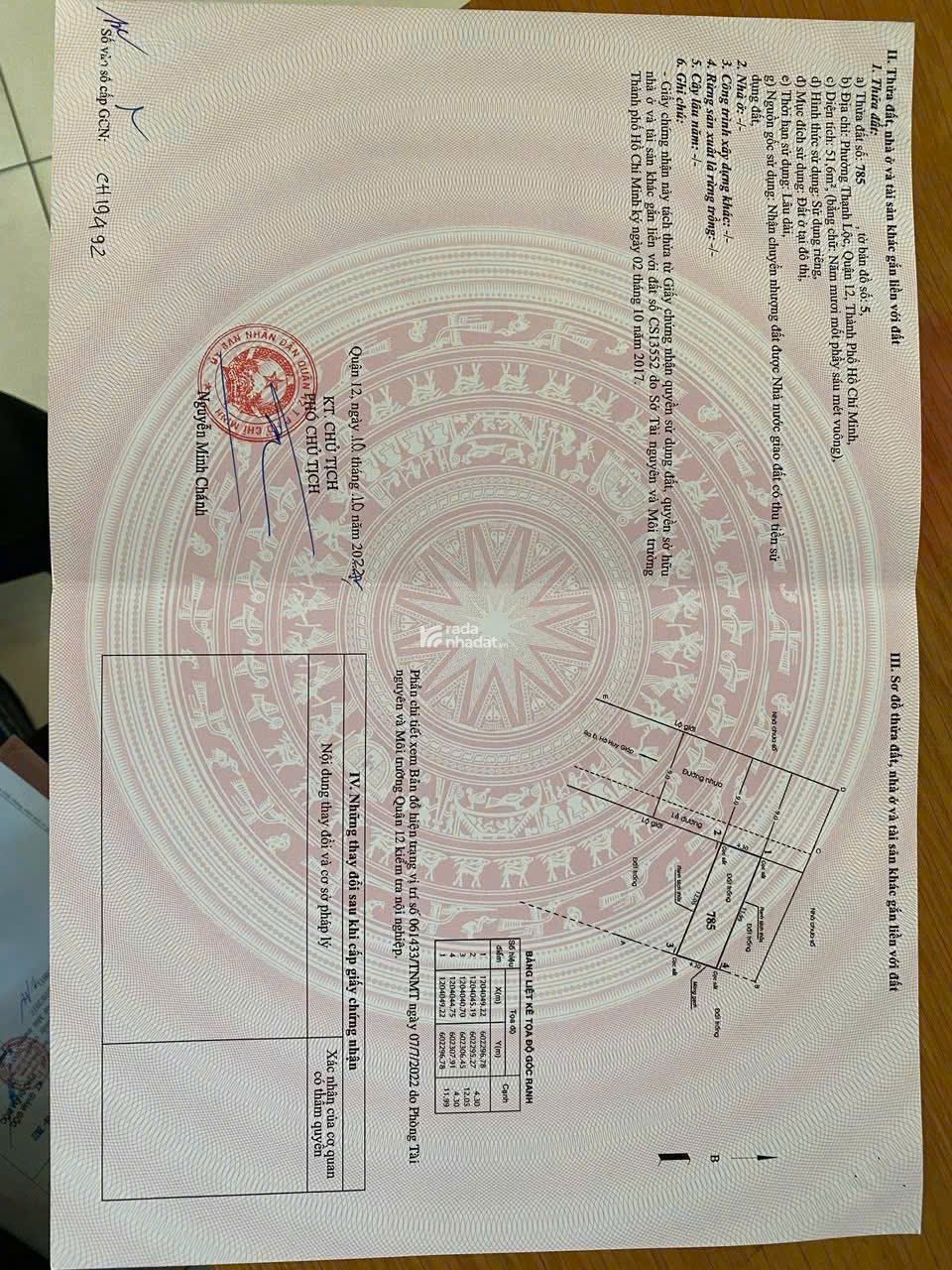 BÁN ĐẤT KHU NHÀ PHỐ CAO CẤP TL43 - CÁCH HÀ HUY GIÁP CHỈ 150M